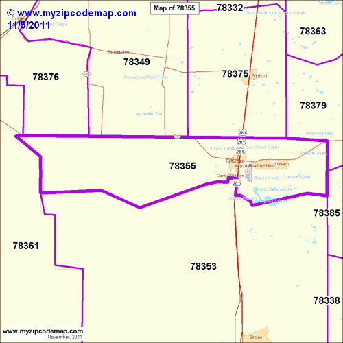 map of 78355