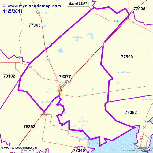 map of 78377
