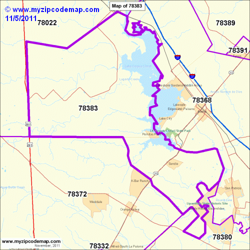 map of 78383
