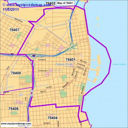 map of 78401