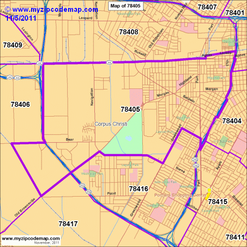map of 78405