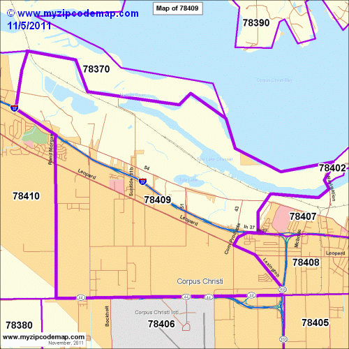 map of 78409