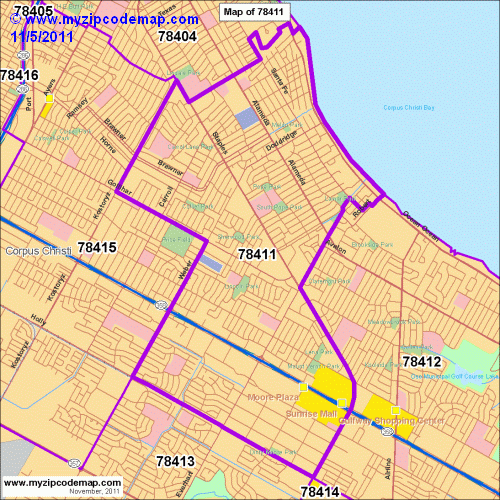 map of 78411