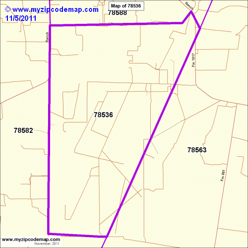 map of 78536