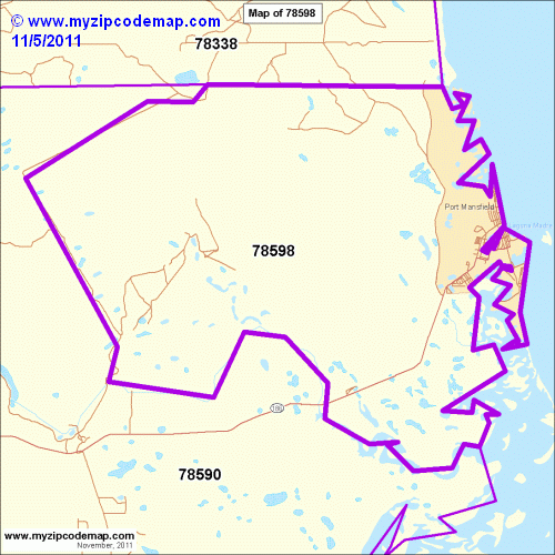 map of 78598