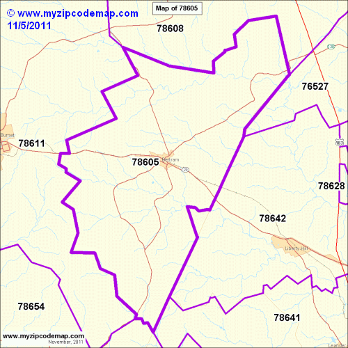map of 78605