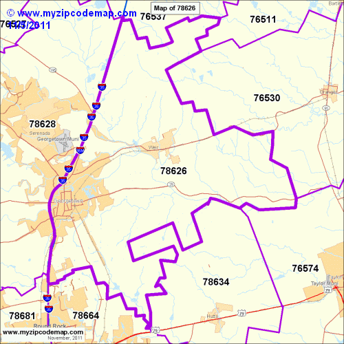 map of 78626