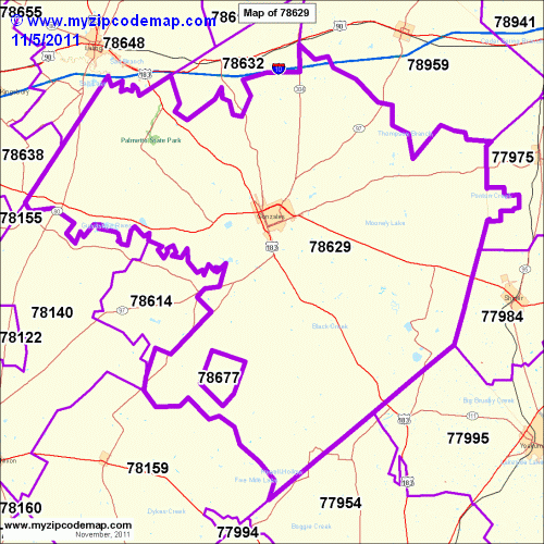map of 78629
