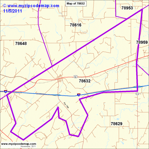 map of 78632