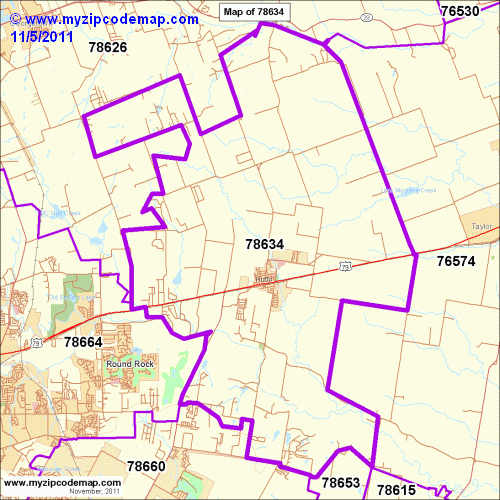 map of 78634