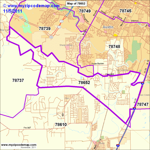 map of 78652