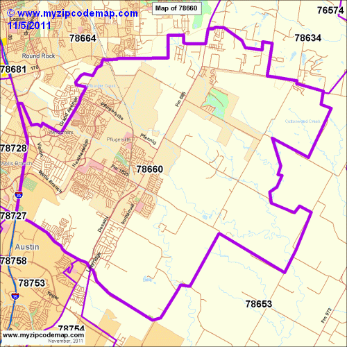 map of 78660