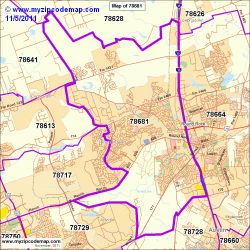 map of 78681