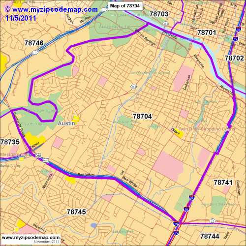 map of 78704