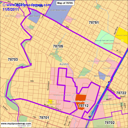 map of 78705