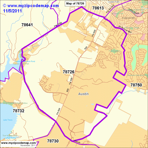 map of 78726