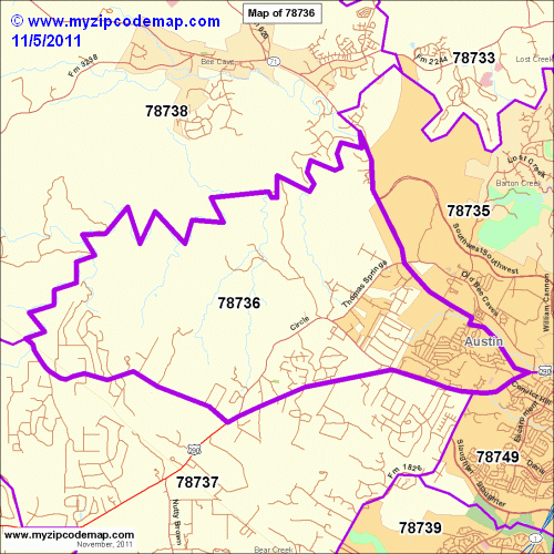map of 78736