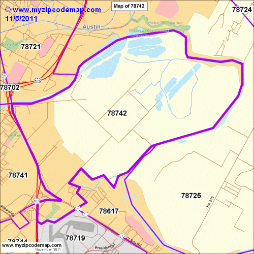 map of 78742