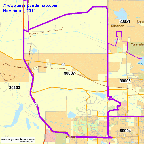 map of 80007