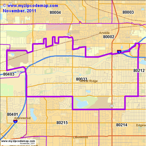 map of 80033