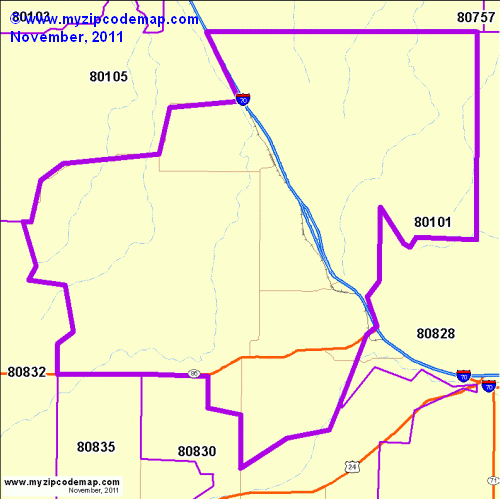 map of 80101