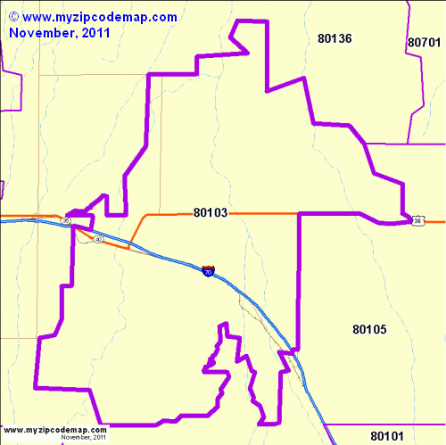 map of 80103