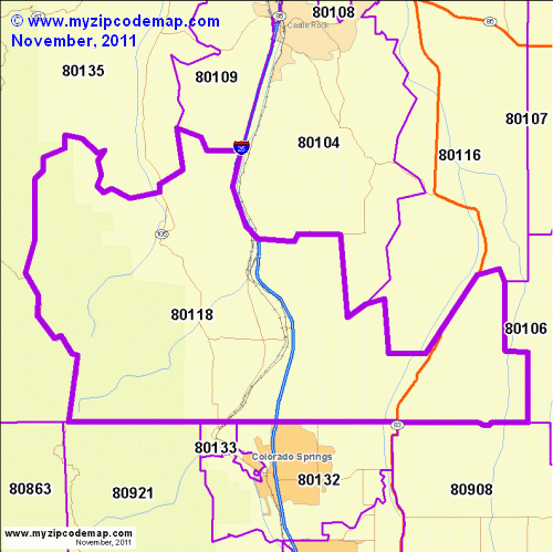 map of 80118