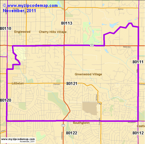 map of 80121