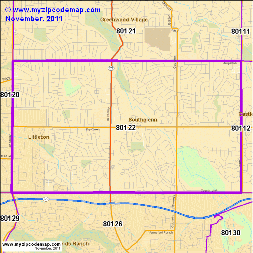 map of 80122