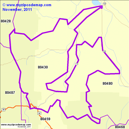 map of 80430