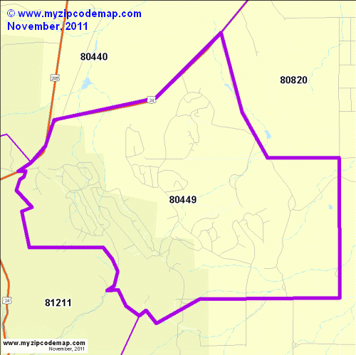 map of 80449