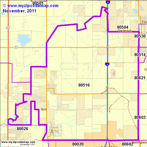 map of 80516