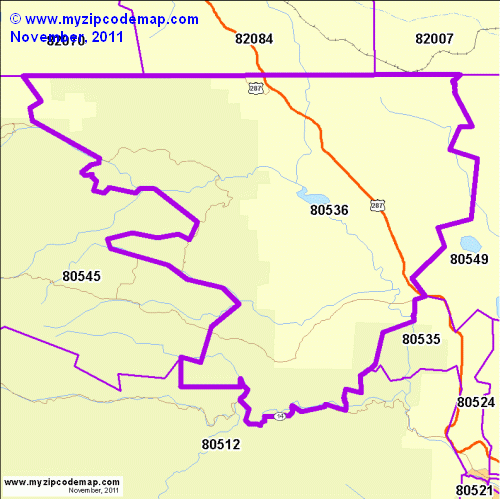 map of 80536