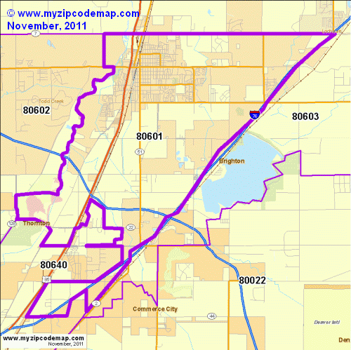 map of 80601