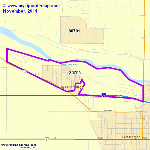 map of 80705