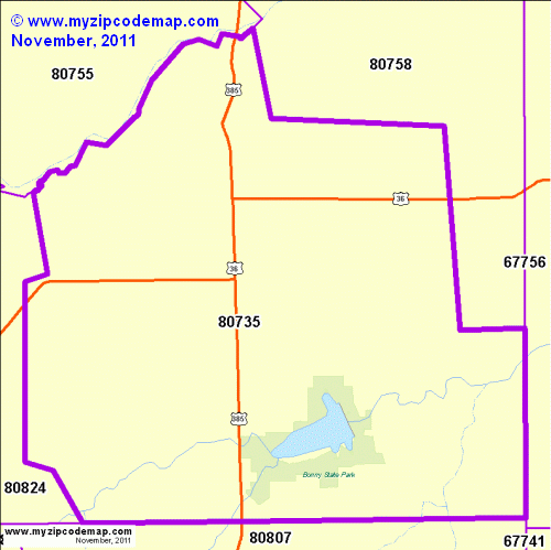 map of 80735