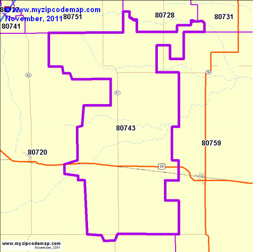 map of 80743
