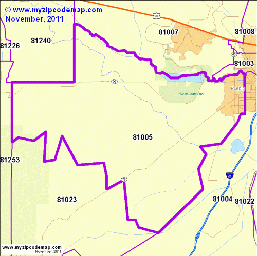 map of 81005