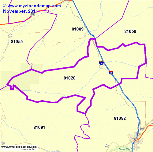 map of 81020