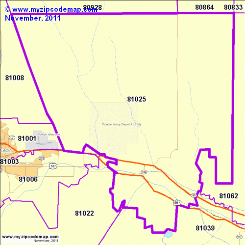 map of 81025