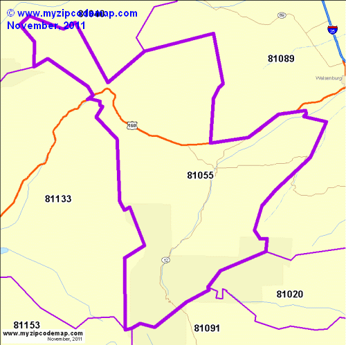 map of 81055
