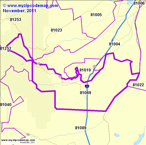 map of 81069