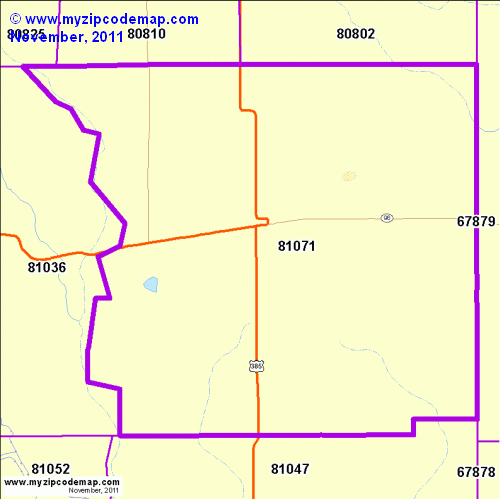map of 81071