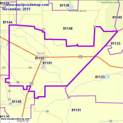 map of 81101
