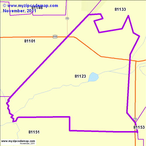 map of 81123