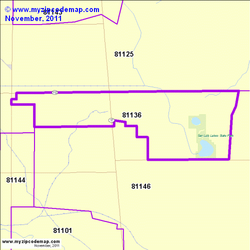 map of 81136