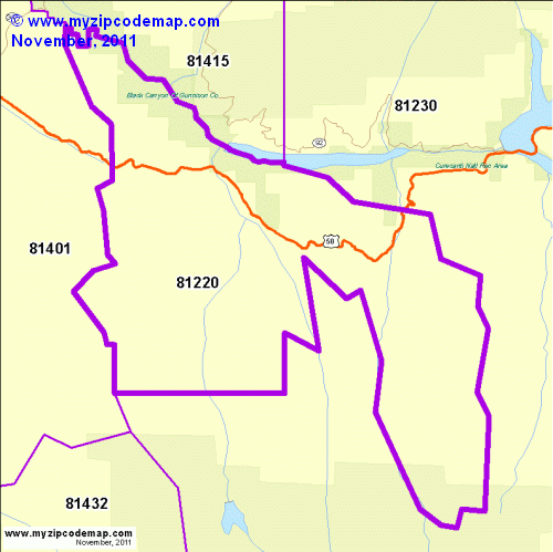 map of 81220