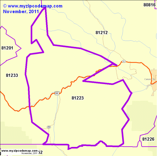 map of 81223