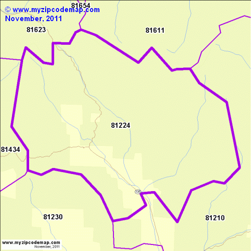 map of 81224