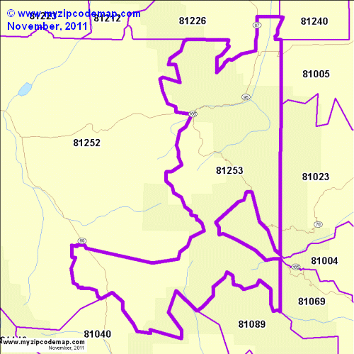 map of 81253